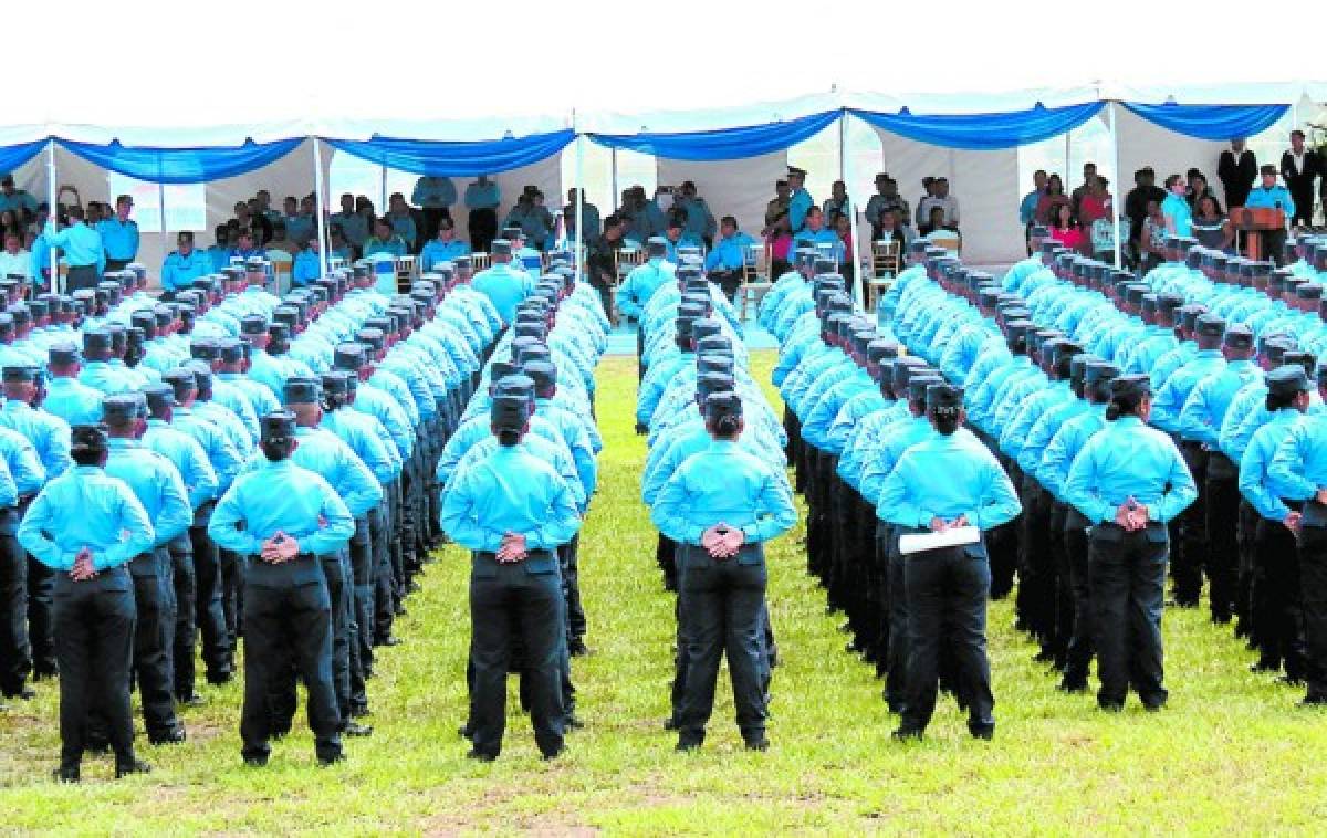 467 nuevos policías se suman a reforzar la seguridad en Honduras