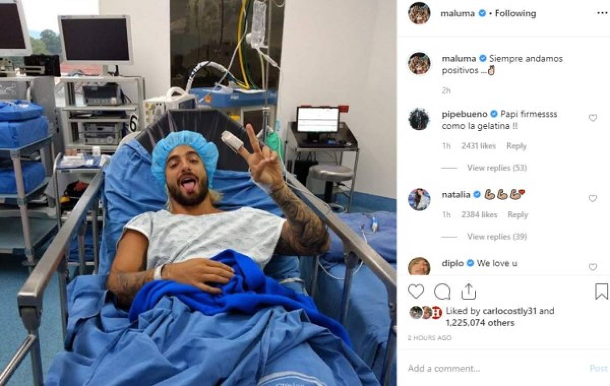 Maluma preocupa a sus fans al ingresar al quirófano en un hospital