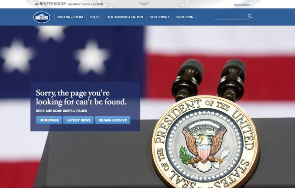 La Casa Blanca se queda sin su página web en español