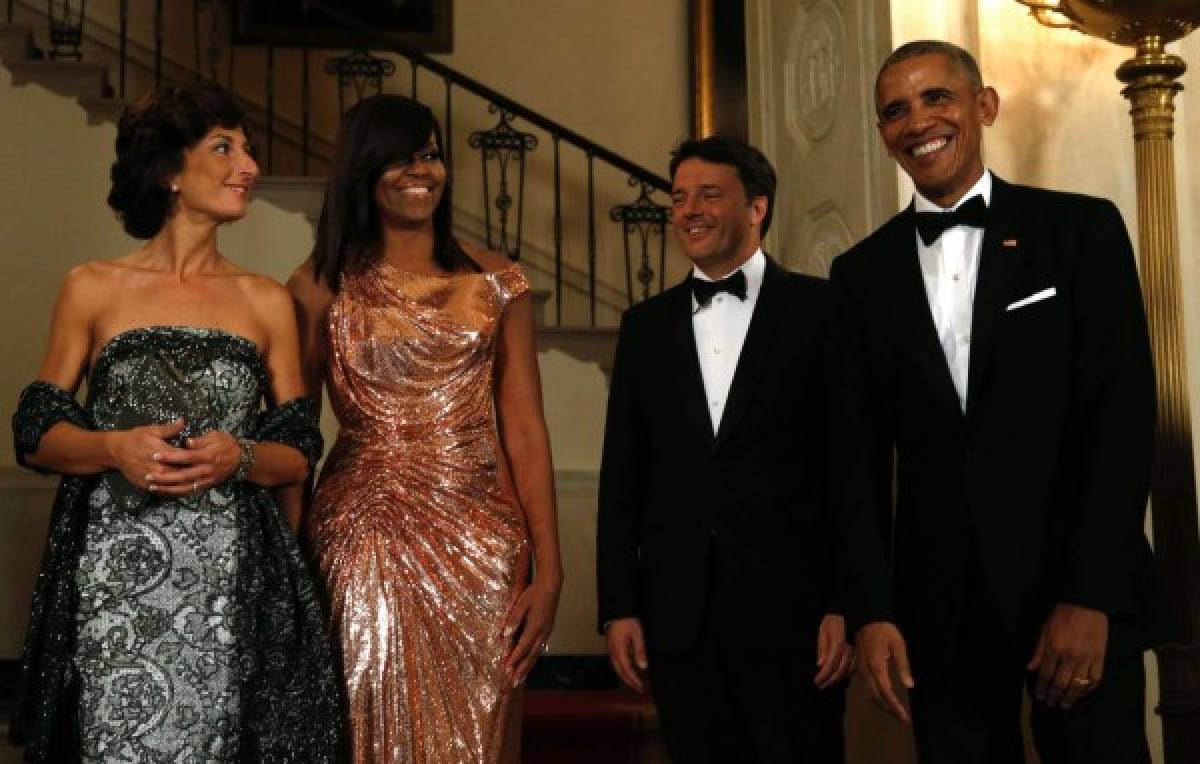 Michelle Obama sorprende con hermoso vestido en última cena de Estado