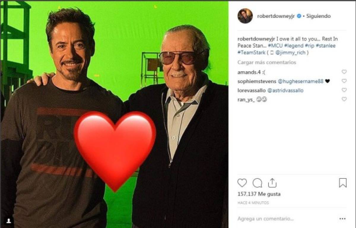 Los Avengers le dicen adiós al creador de los comics, Stan Lee