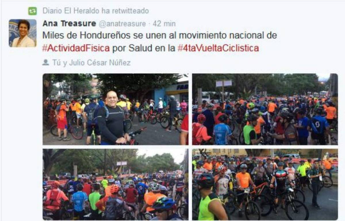 Representante de OPS en Honduras destaca vuelta ciclística de EL HERALDO