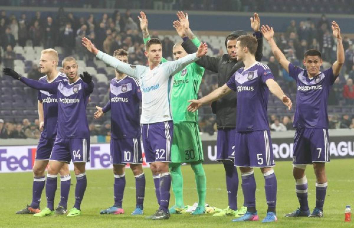 Con Andy Nájar en la cancha, el Anderlecht venció 2-0 al Zenit San Petersburgo