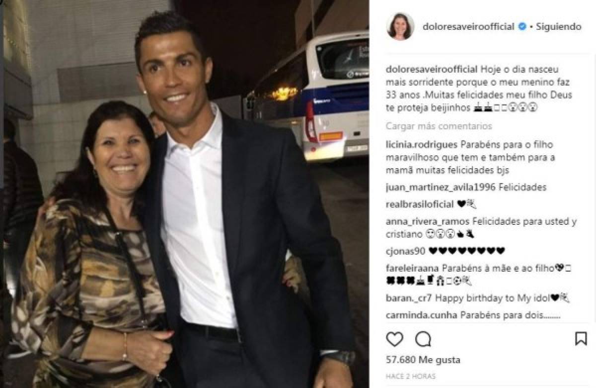 La mamá de Cristiano Ronaldo le dedica un tierno mensaje en su cumpleaños