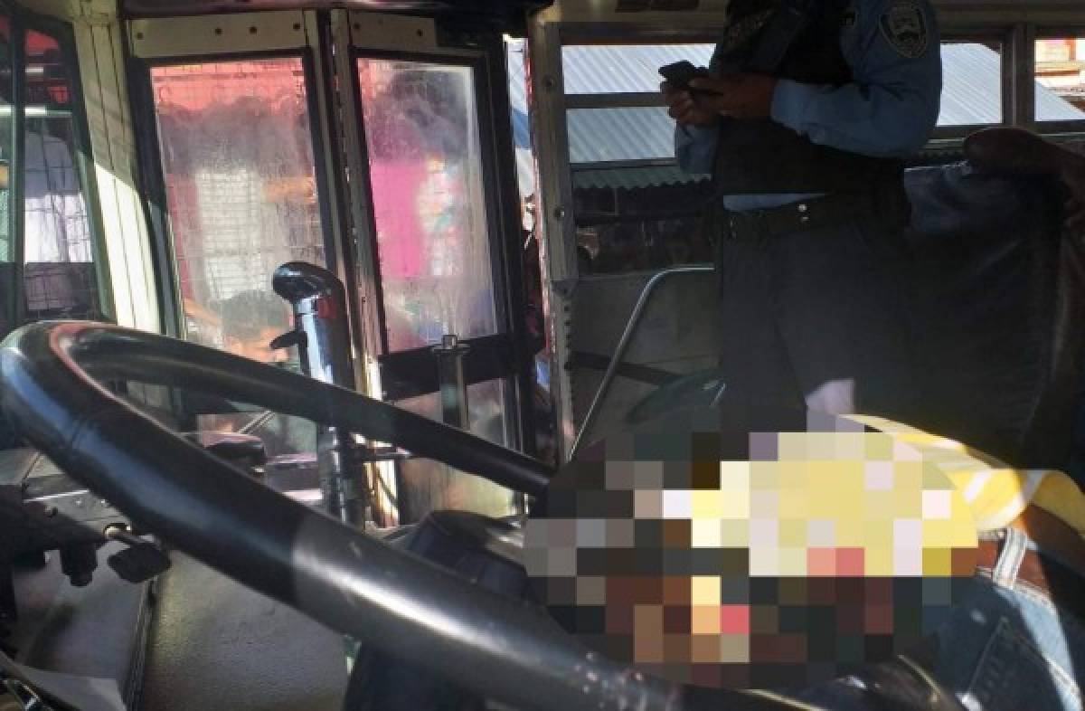 Enfrente de su hijo matan a conductor de bus en Comayagüela