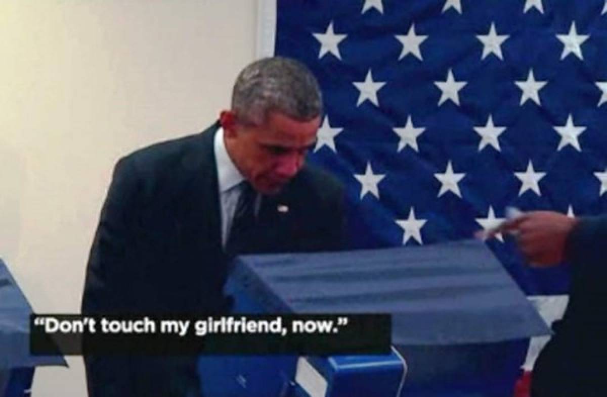 Joven le pide a Obama no tocar a su novia