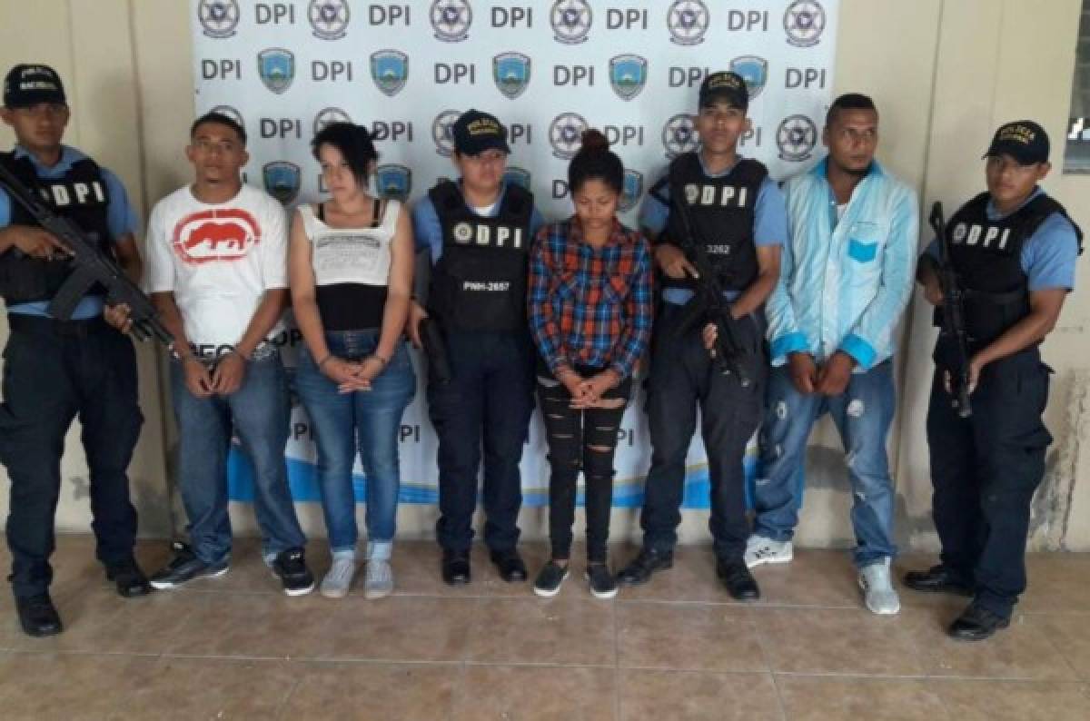 Capturan a la banda 'Los Nenes” en posesión de droga y armas en Talanga