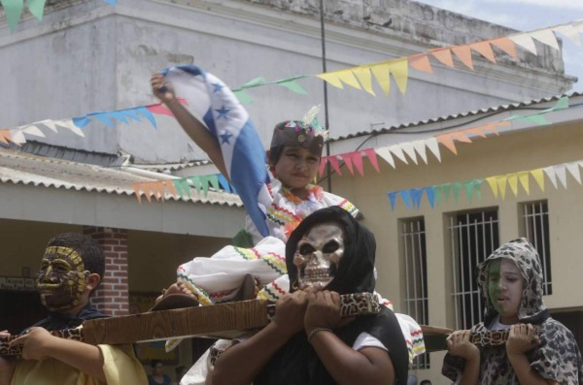 Escuelas conmemoran épica hazaña del cacique Lempira