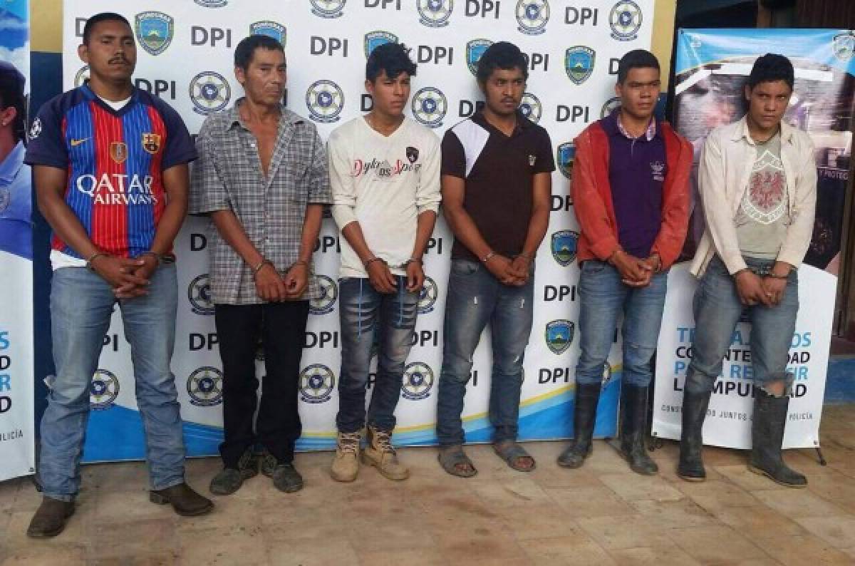 Capturan integrantes de 'Los Vásquez Quintanilla' en Talgua, Lempira