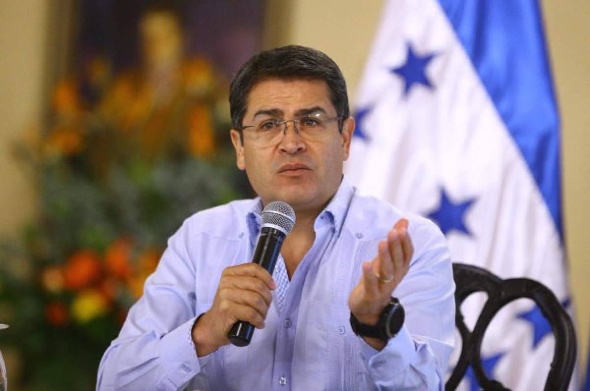 El presidente hondureño Juan Orlando Hernández aseguró que ya era tiempo de debatir sobre la reducción de la edad punible, foto: Cortesía Casa Presidencial.