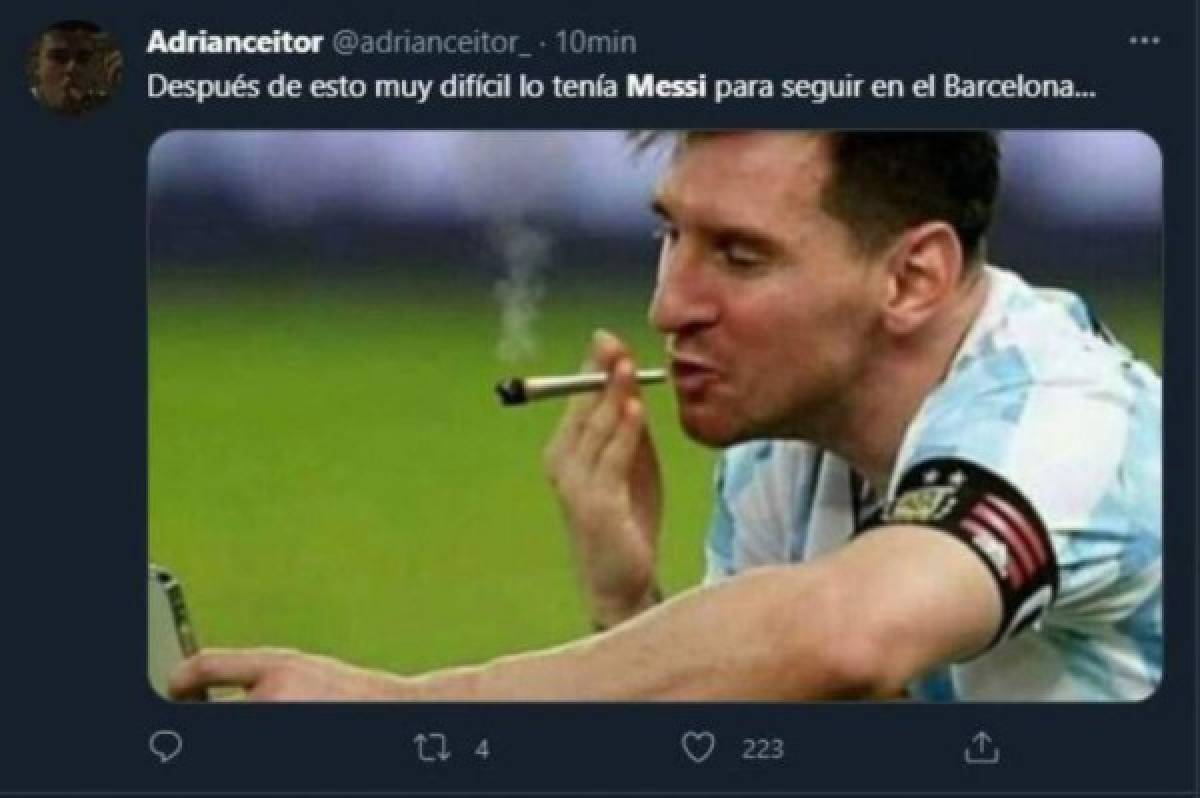 La salida de Messi del Barcelona provocó estos divertidos memes en las redes sociales