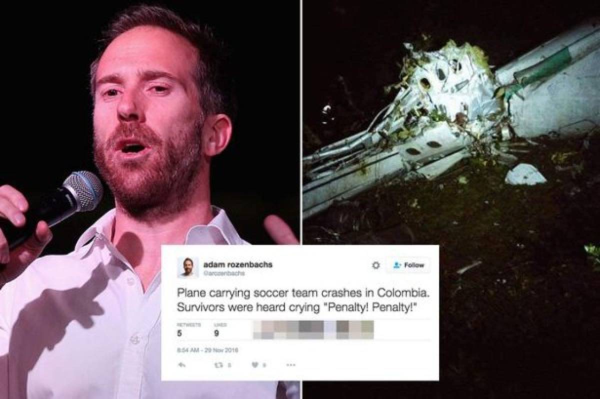 La macabra broma de un comediante sobre la tragedia aérea del Chapecoense