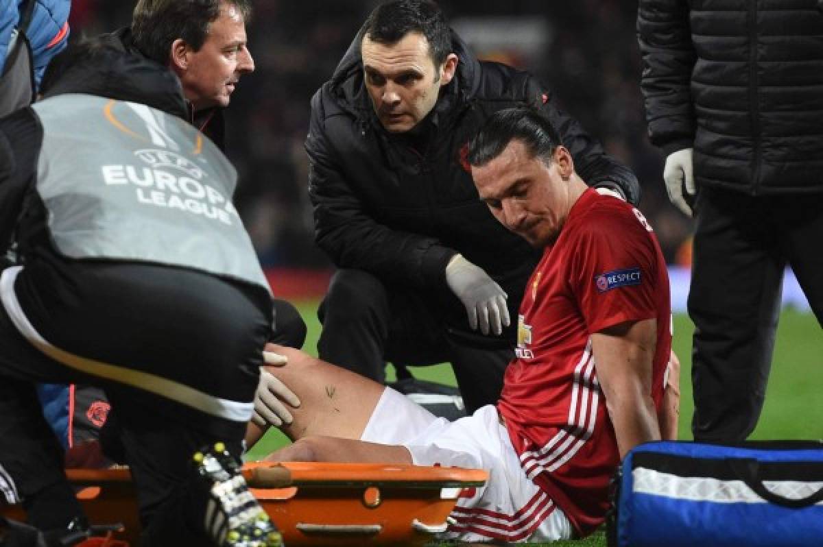 Ibrahimovic se lesiona en la rodilla derecha contra el Anderlecht