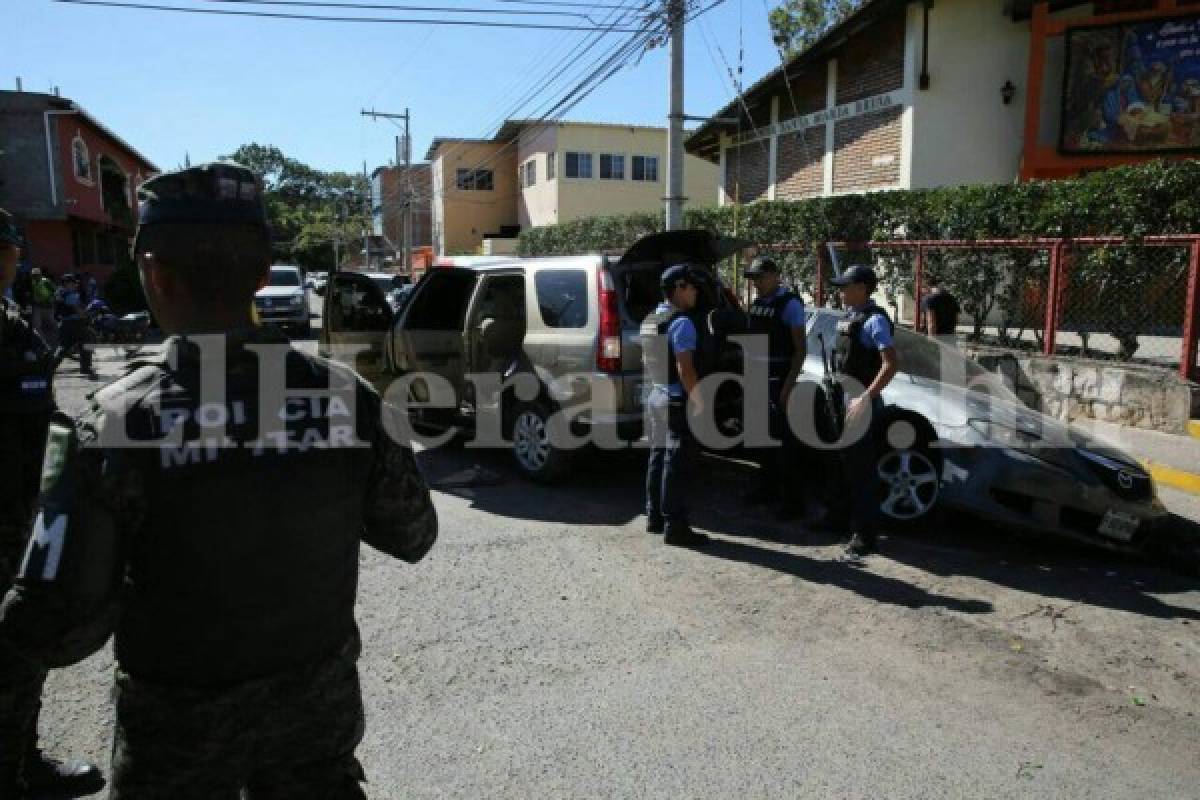 Dos pandilleros heridos en una persecución policial en la capital de Honduras