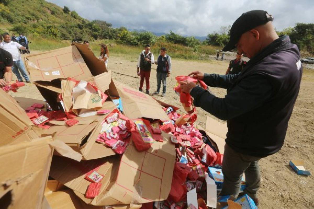 Fuertes sanciones a vendedores de pólvora y papás de niños quemados en Tegucigalpa