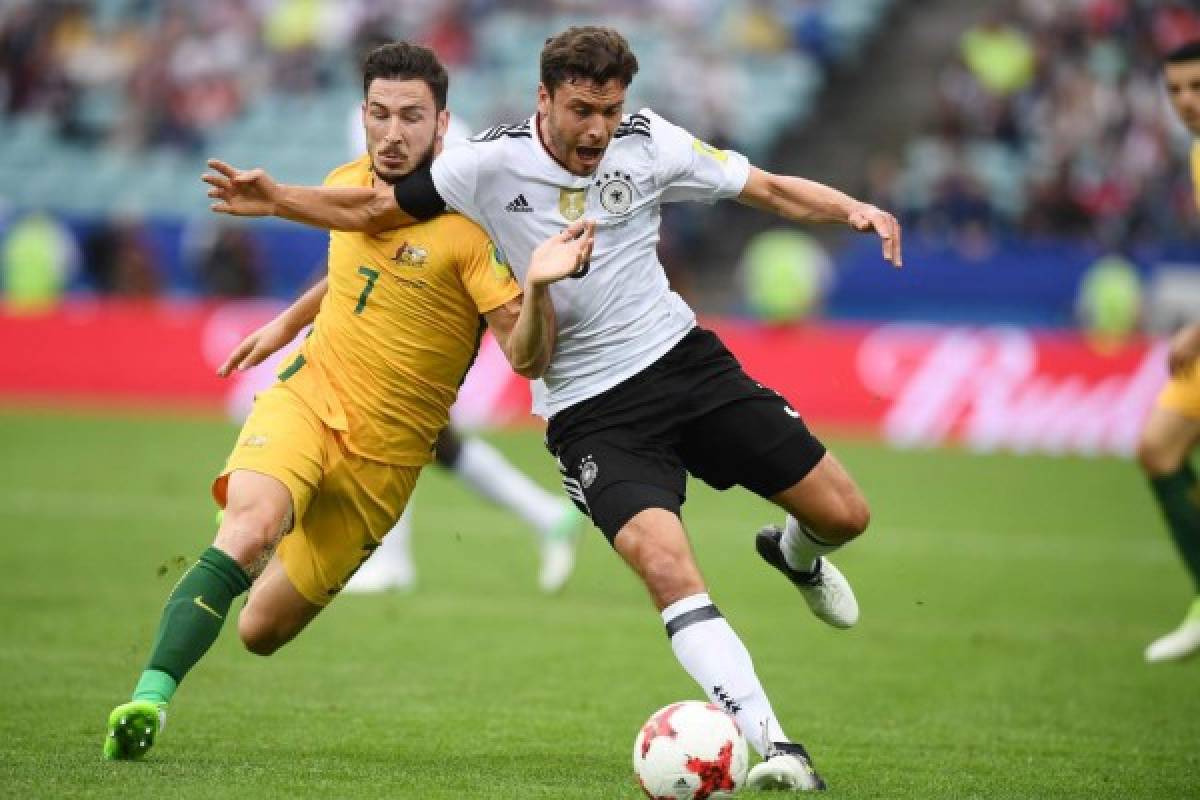 Alemania B saca músculo y vence 3-2 a Australia en su debut en la Copa Confederaciones