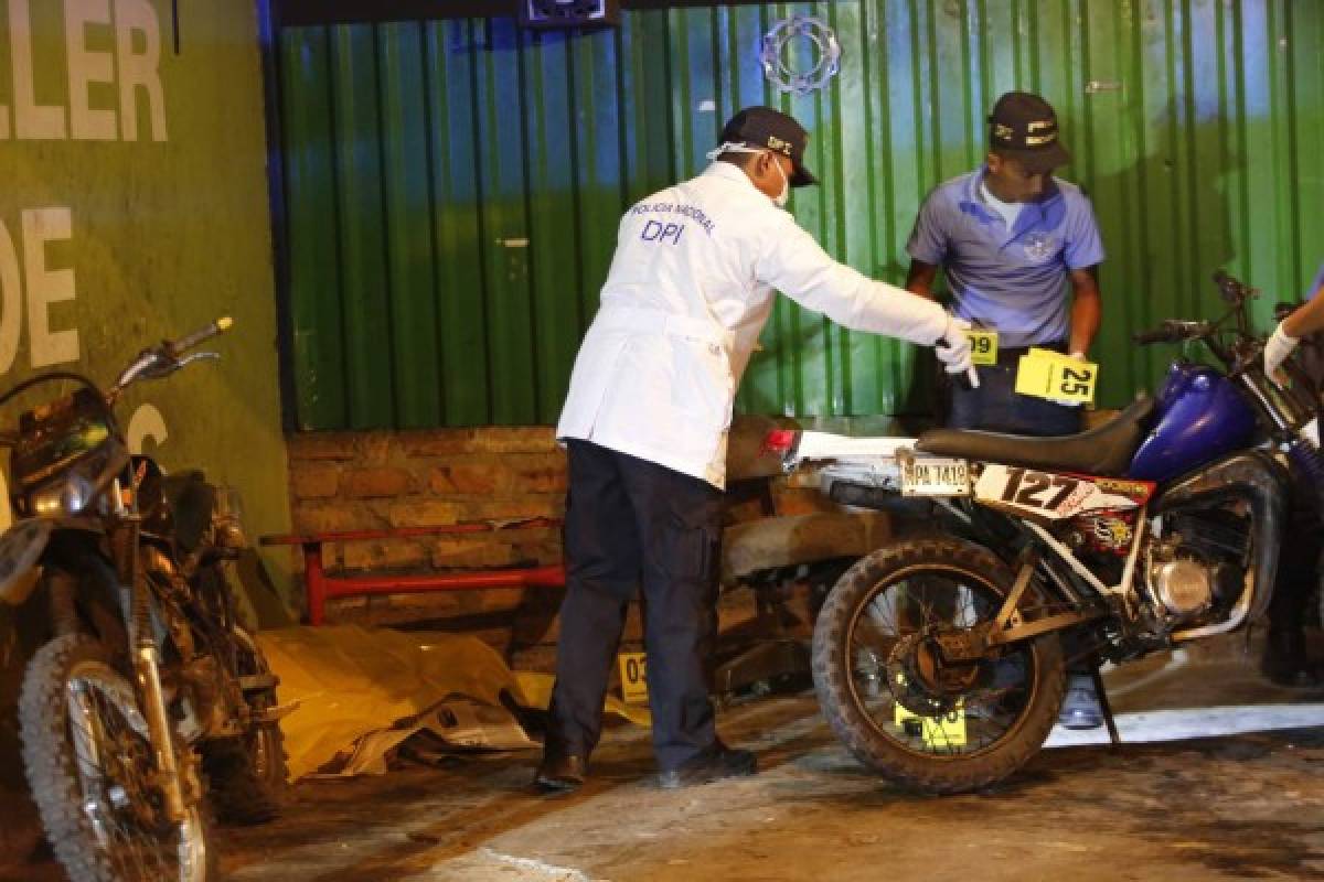 El primer crimen se registró en un taller motocicletas de la colonia El Progreso, en el bulevar Fuerzas Armadas