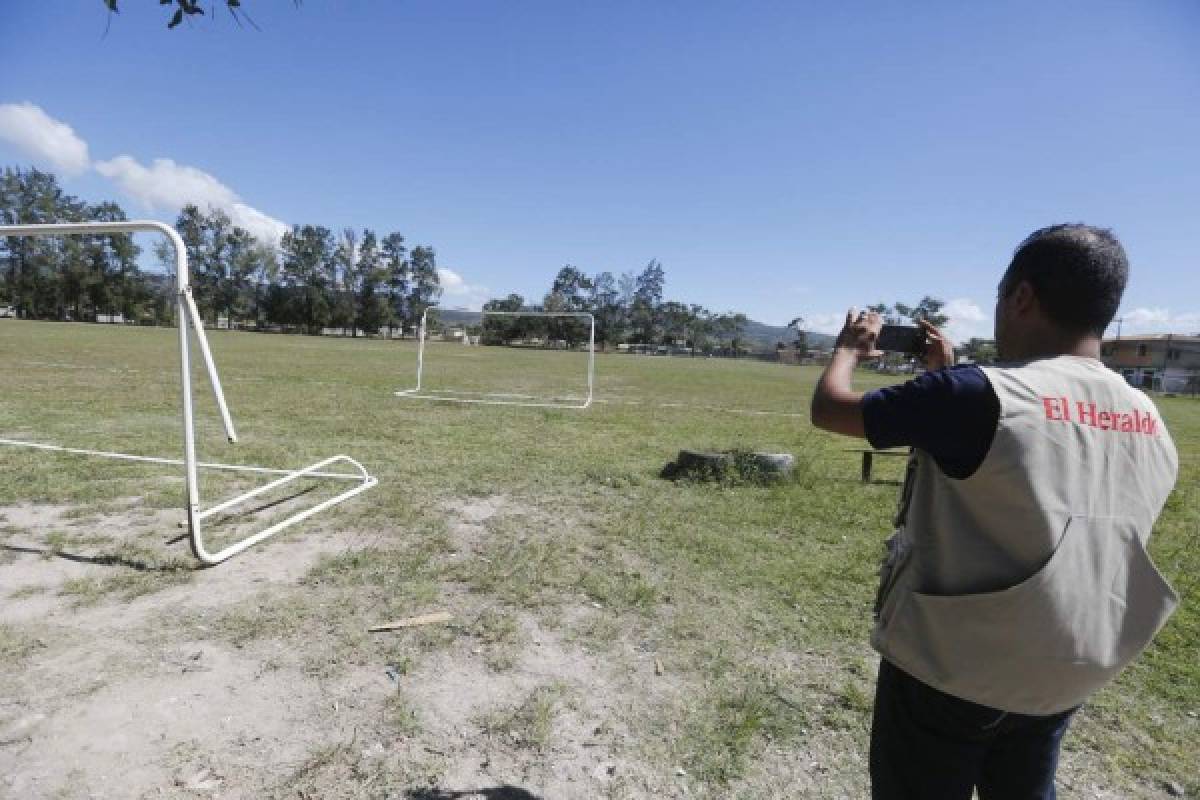 Un complejo inseguro con una cancha inservible en Siguatepeque