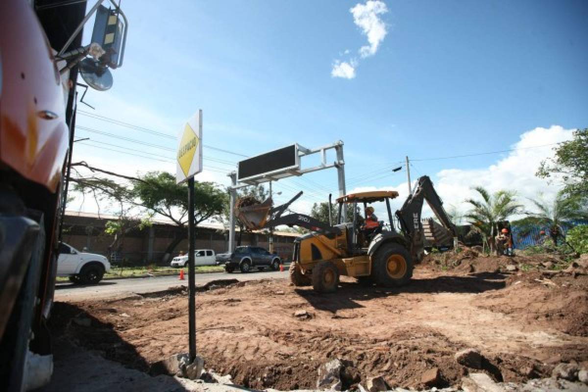 Comienzan a edificar rotondas