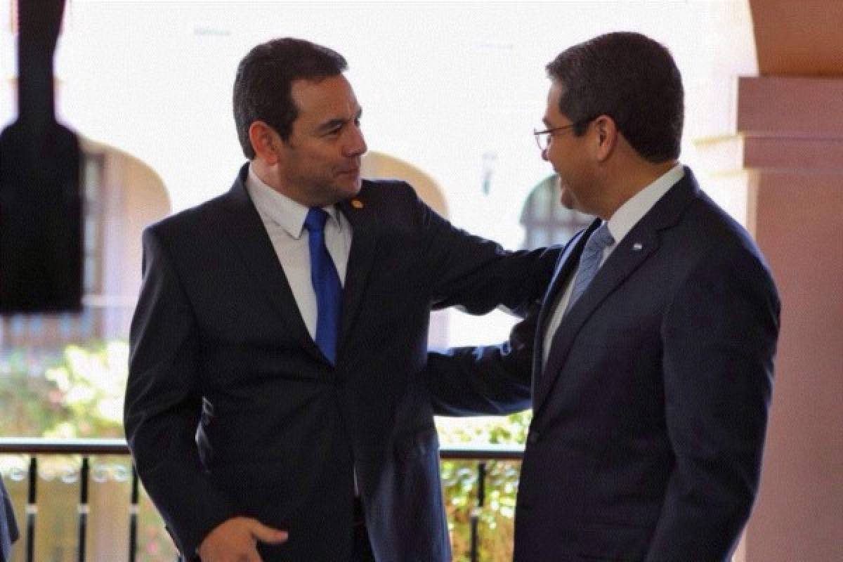 Honduras: Presidente de Guatemala se reúne con Juan Orlando Hernández
