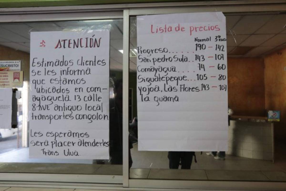 Honduras: Interurbanos ya reportan incremento de pasajeros