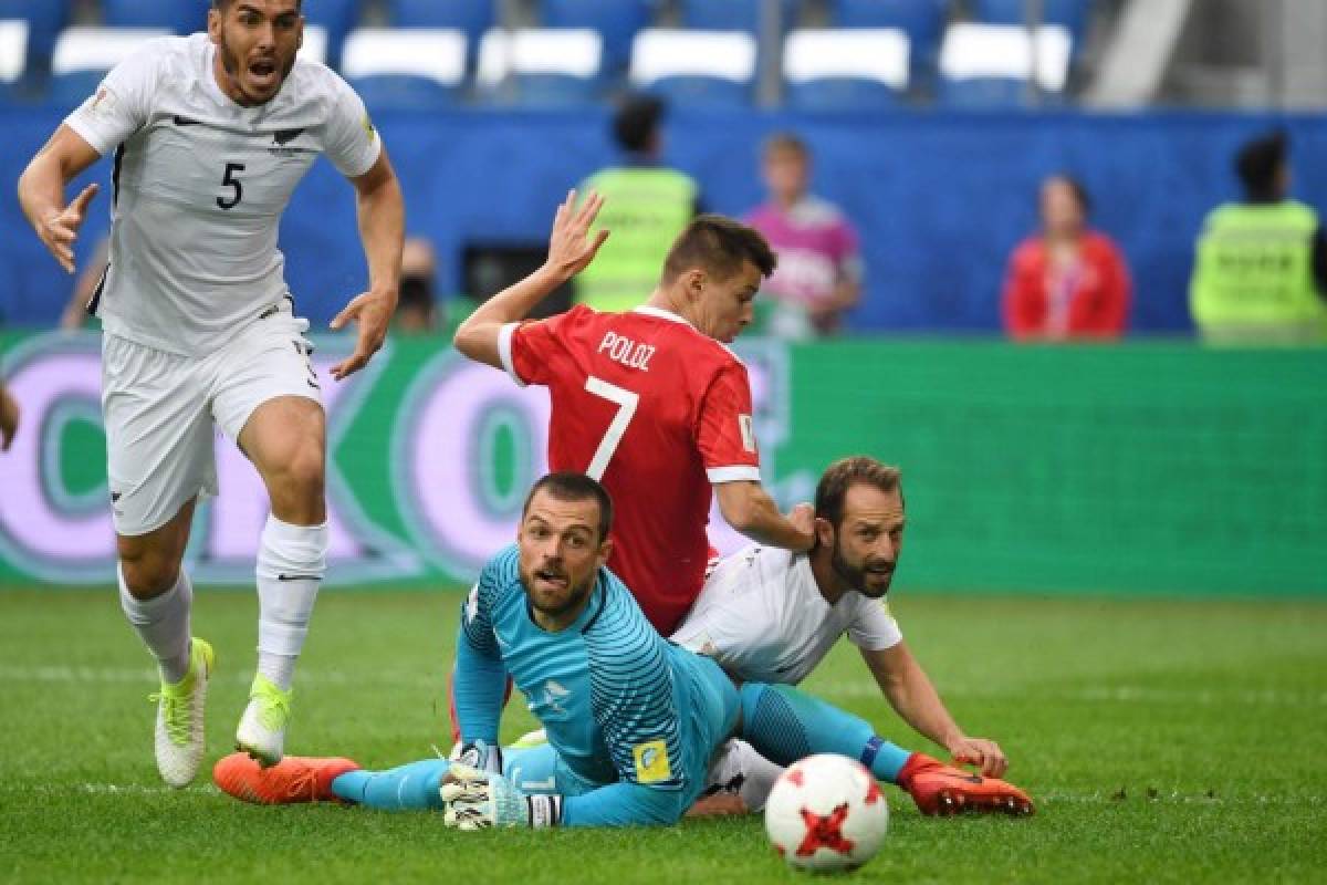 Anfitriona Rusia inaugura la Copa Confederaciones con victoria 2-0 ante Nueva Zelanda 