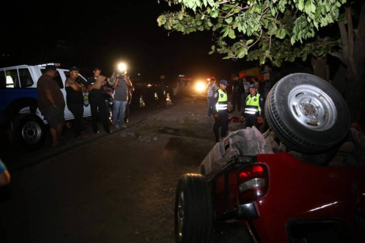 Un muerto y cinco heridos deja accidente en la salida al sur