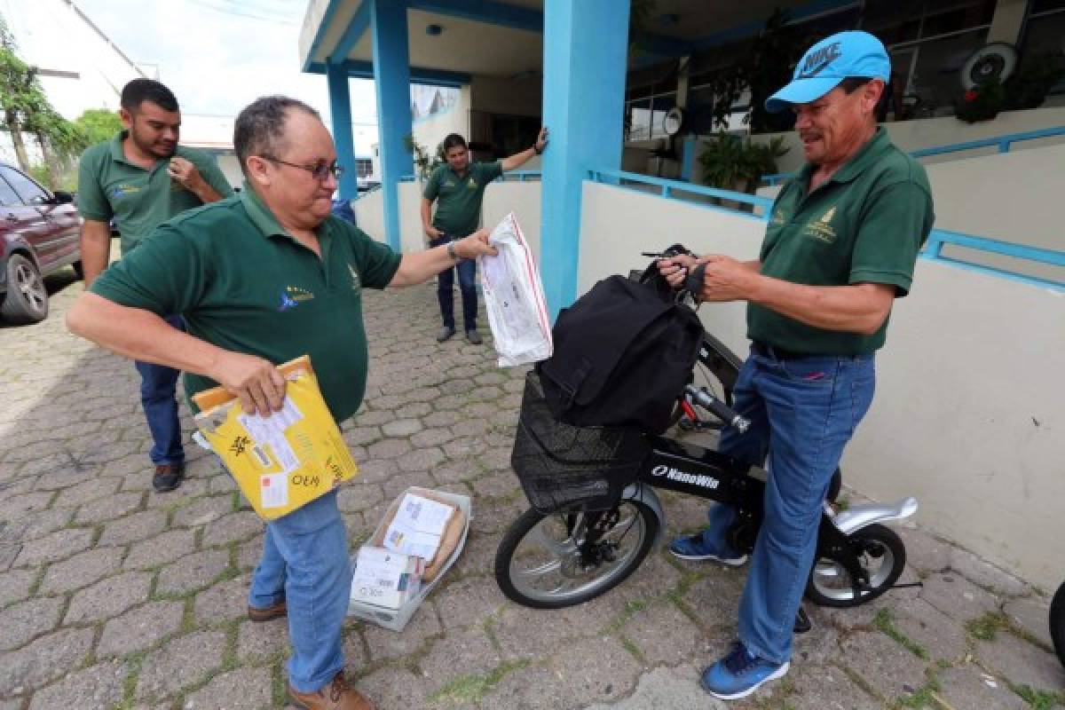 Con bicicletas eléctricas se hará entrega de cartas