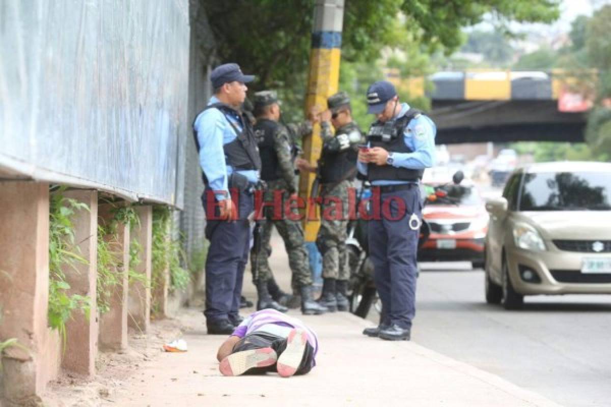 Hombre muere en plena vía pública de Tegucigalpa por causas desconocidas