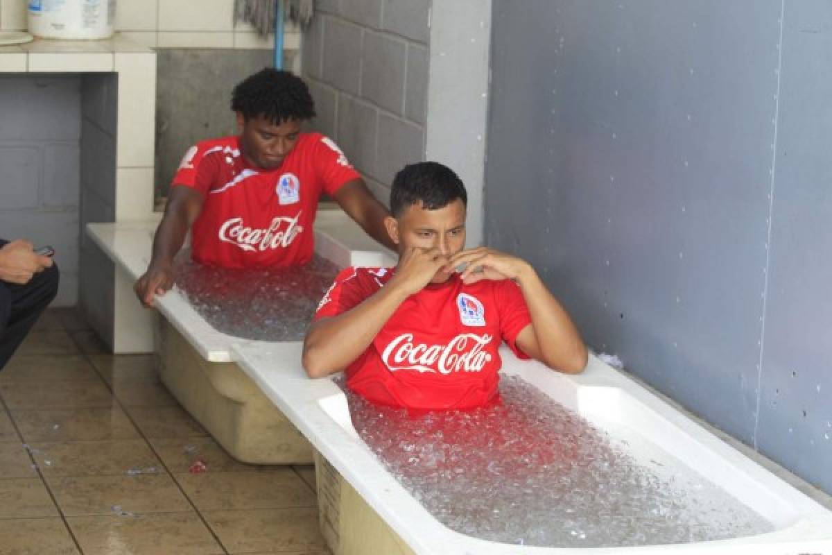 Olimpia se baja la temperatura con hielo