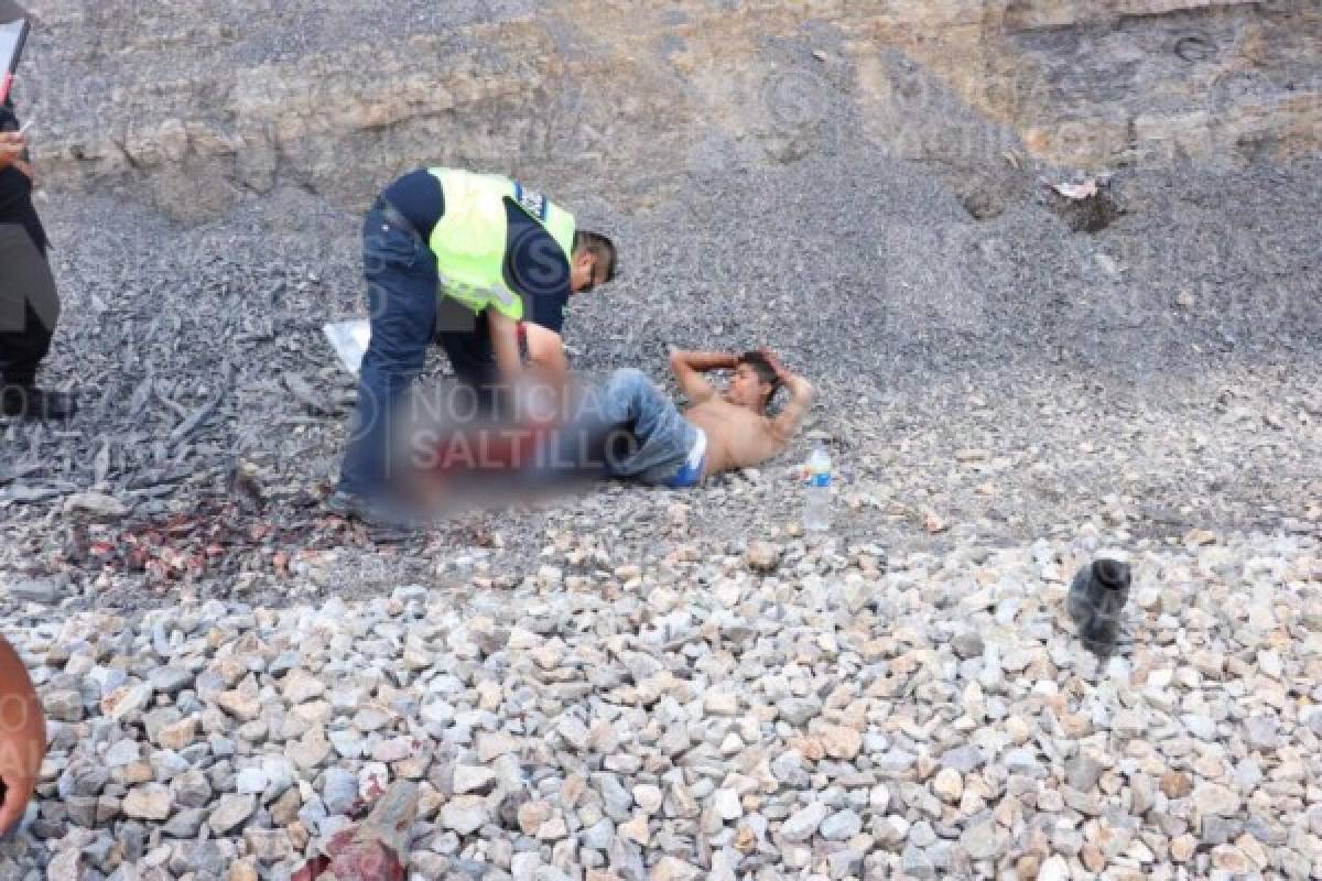 Hondureño pierde una pierna al caer en las vías del tren en México