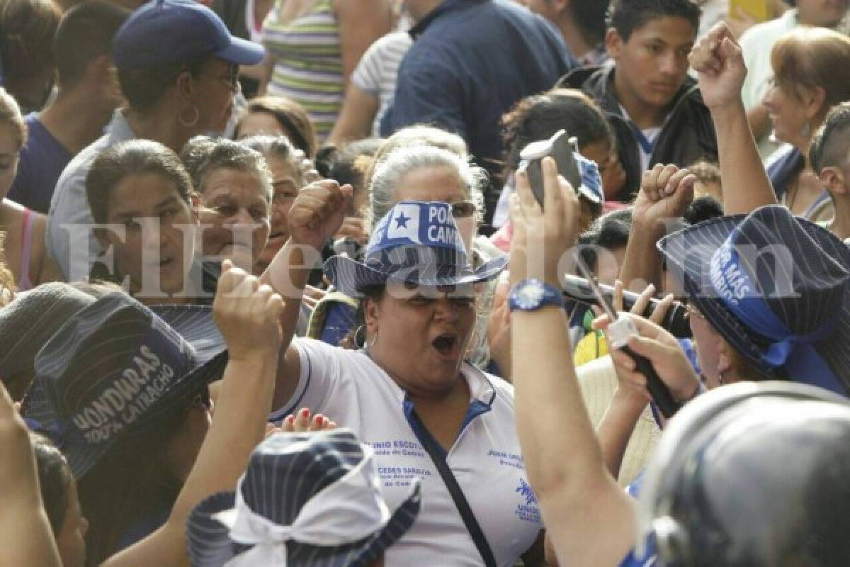 Nacionalistas celebran inscripción de Juan Orlando como candidato a la presidencia