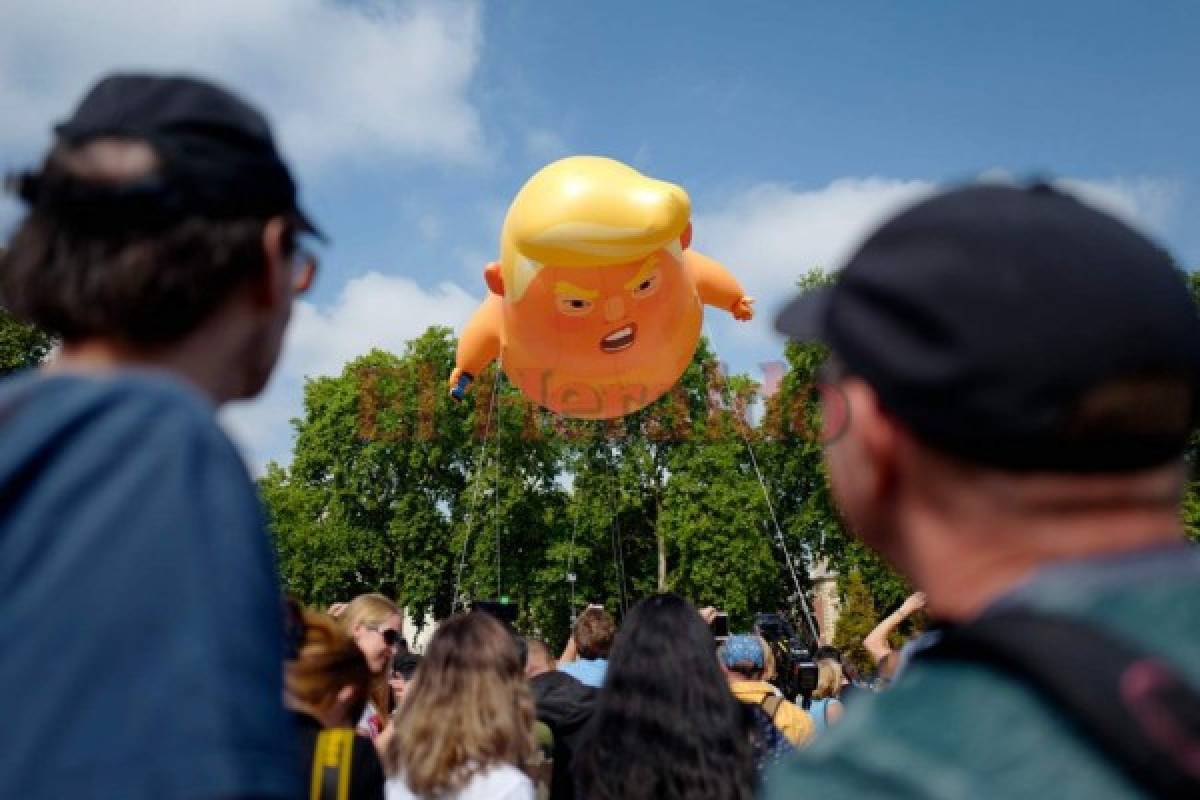 Protestas en Londres ensombrecen la visita de Donald Trump