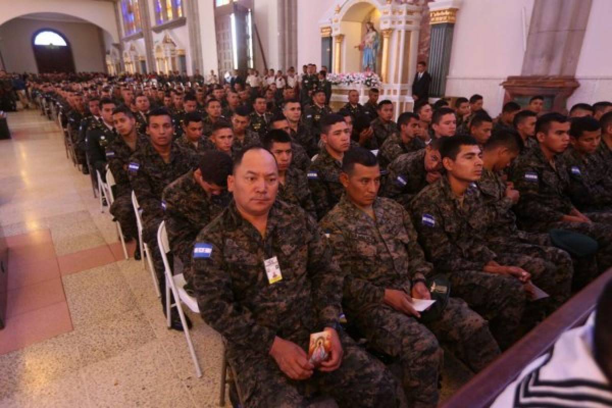 Las Fuerzas Armadas realizan eucaristía en honor a Santa María de Suyapa   