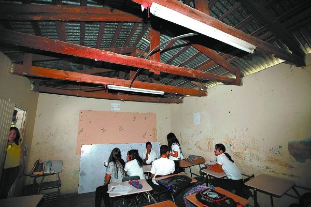 Cuatro de cada diez centros educativos de la capital de Honduras, en precarias condiciones
