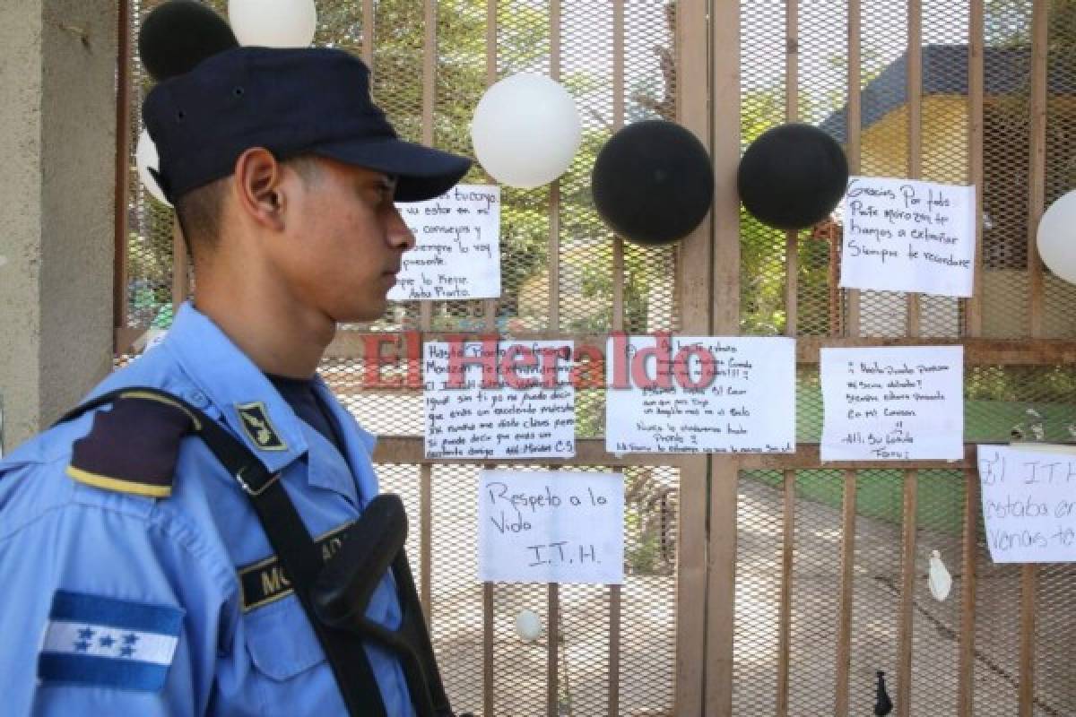 Bajo resguardo policial permanece Instituto Técnico Honduras tras asesinato de profesor