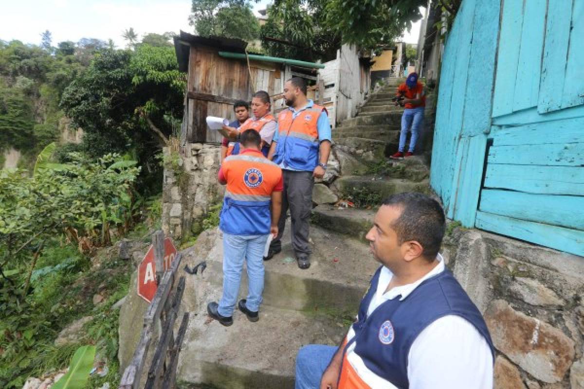 Copeco actualiza informe de riesgo de 30 barrios y colonias de la capital