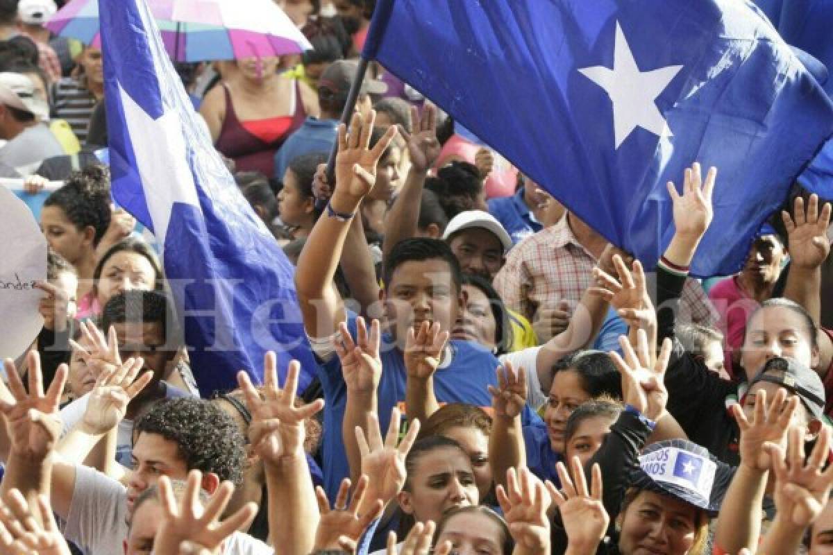 Nacionalistas celebran inscripción de Juan Orlando como candidato a la presidencia