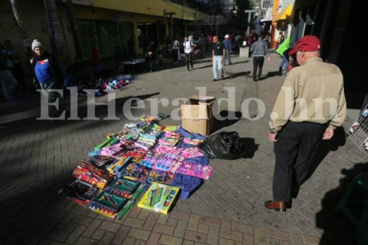Nuevo desalojo de vendedores en el centro de Tegucigalpa