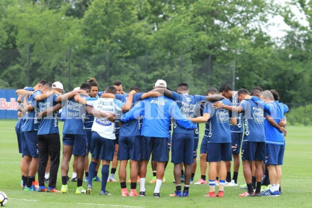 Así inició el entreno de la Selección de Honduras en NY. (Foto: Ronal Aceituno / Grupo Opsa)