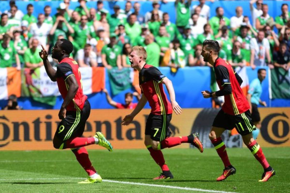 Bélgica derrota 3-0 a Irlanda con 'doblete' de Lukaku