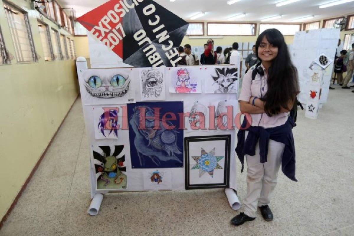 Talento y disciplina: Técnico Honduras muestra las destrezas de sus alumnos en dibujo
