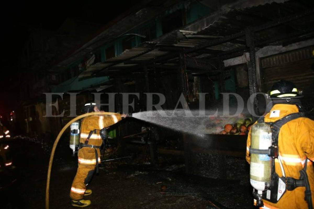 Incendio en mercado de Comayagüela
