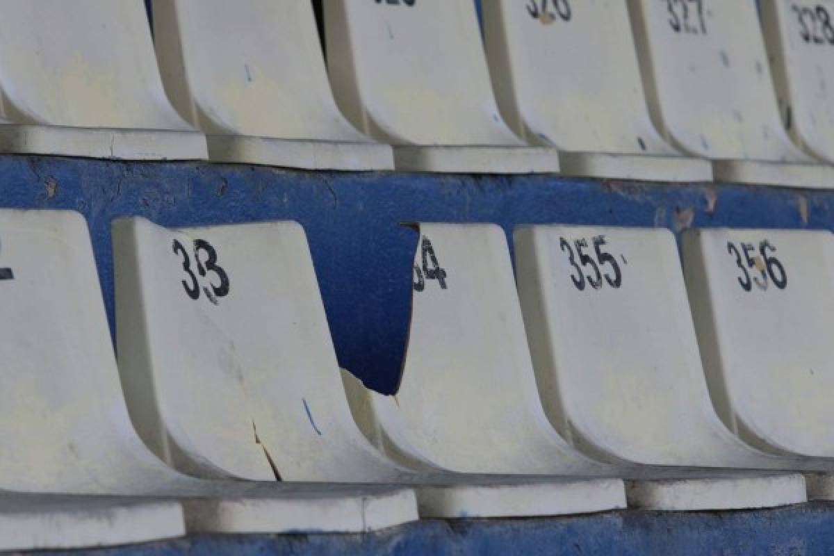 Gradas del estadio Nacional lucen descuidadas y sin color a pocas horas del clásico capitalino