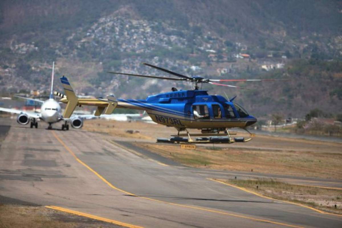 Avión casi se sale de la pista de Toncontín