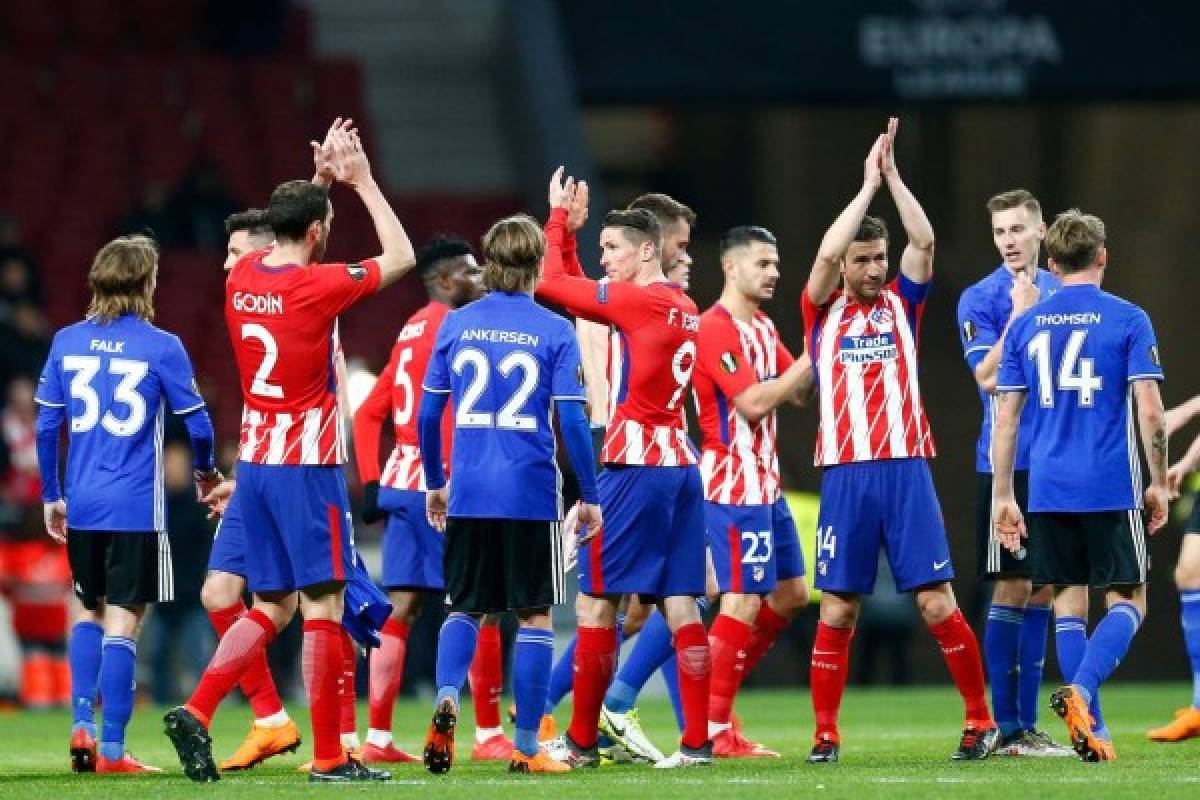 Atlético cumple el trámite, Villarreal y Nápoles eliminados de Europa League