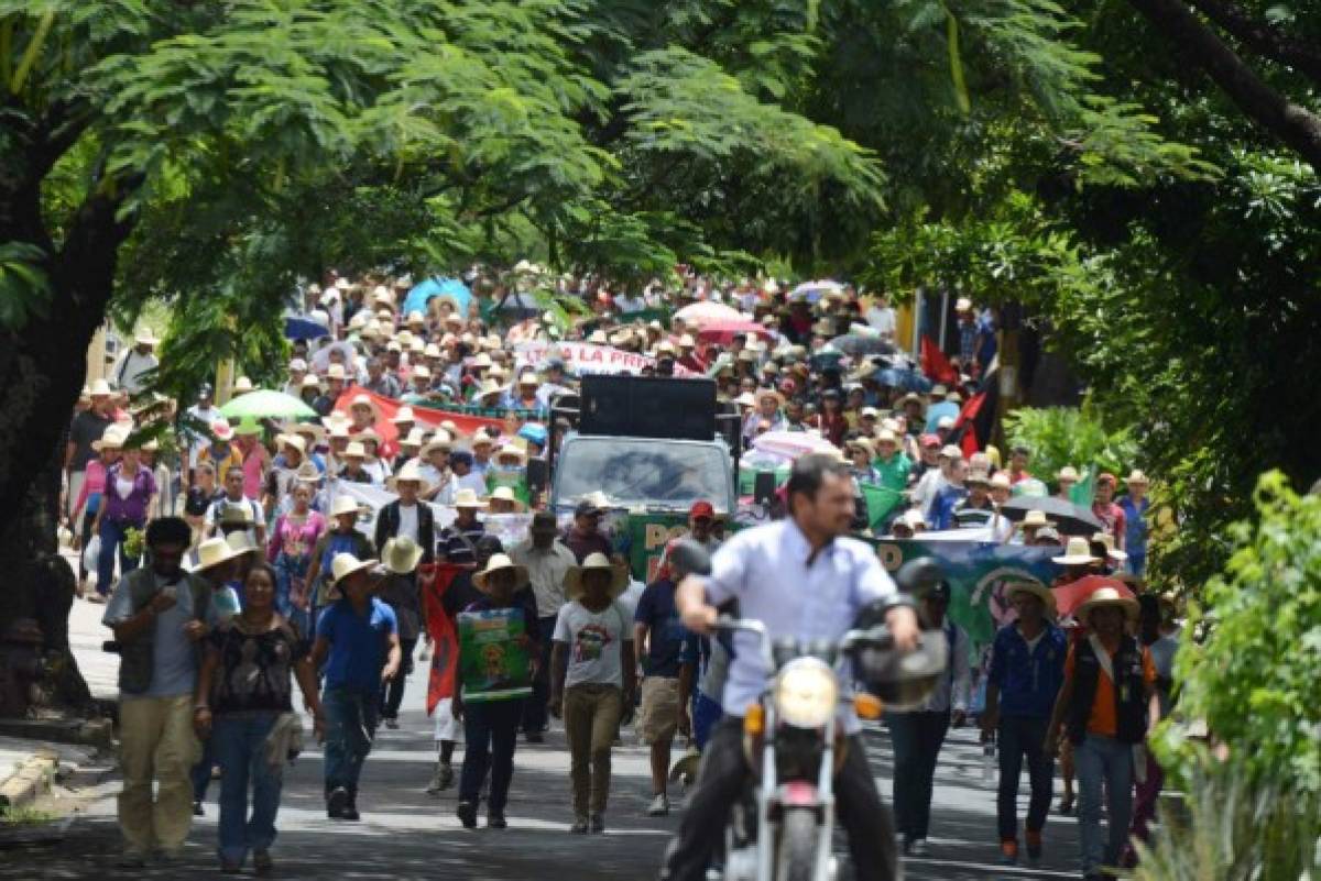 Indígenas hondureños marchan contra 'criminalización de lucha social'