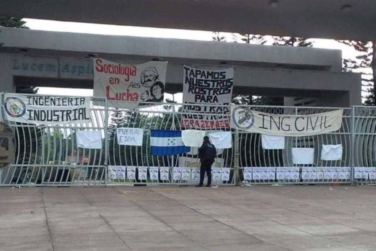 Suspenden clases en la UNAH por protesta de estudiantes