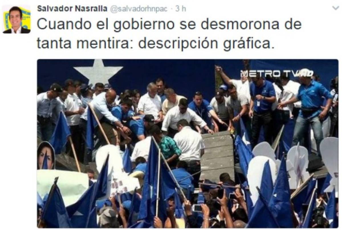 Honduras: Oposición reacciona tras caída de tarima del Partido Nacional en Choluteca