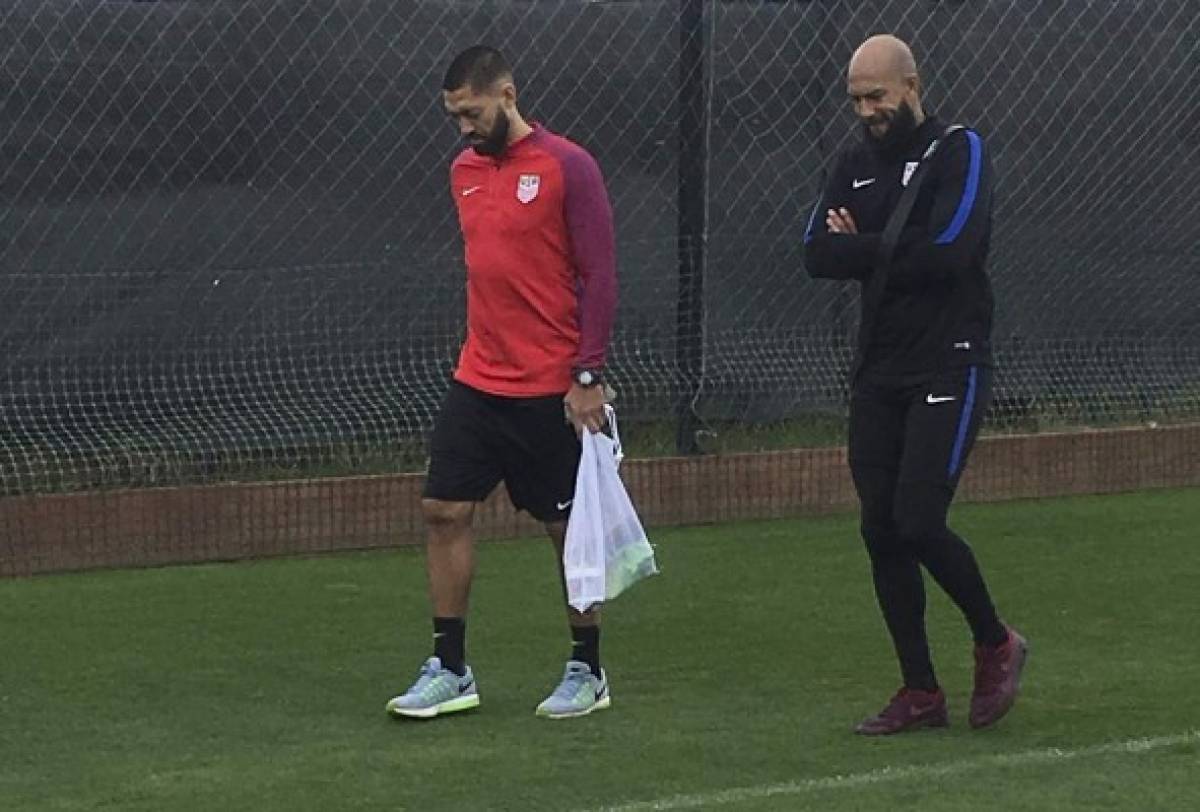 La selección de Estados Unidos entrena de cara al juego contra Honduras